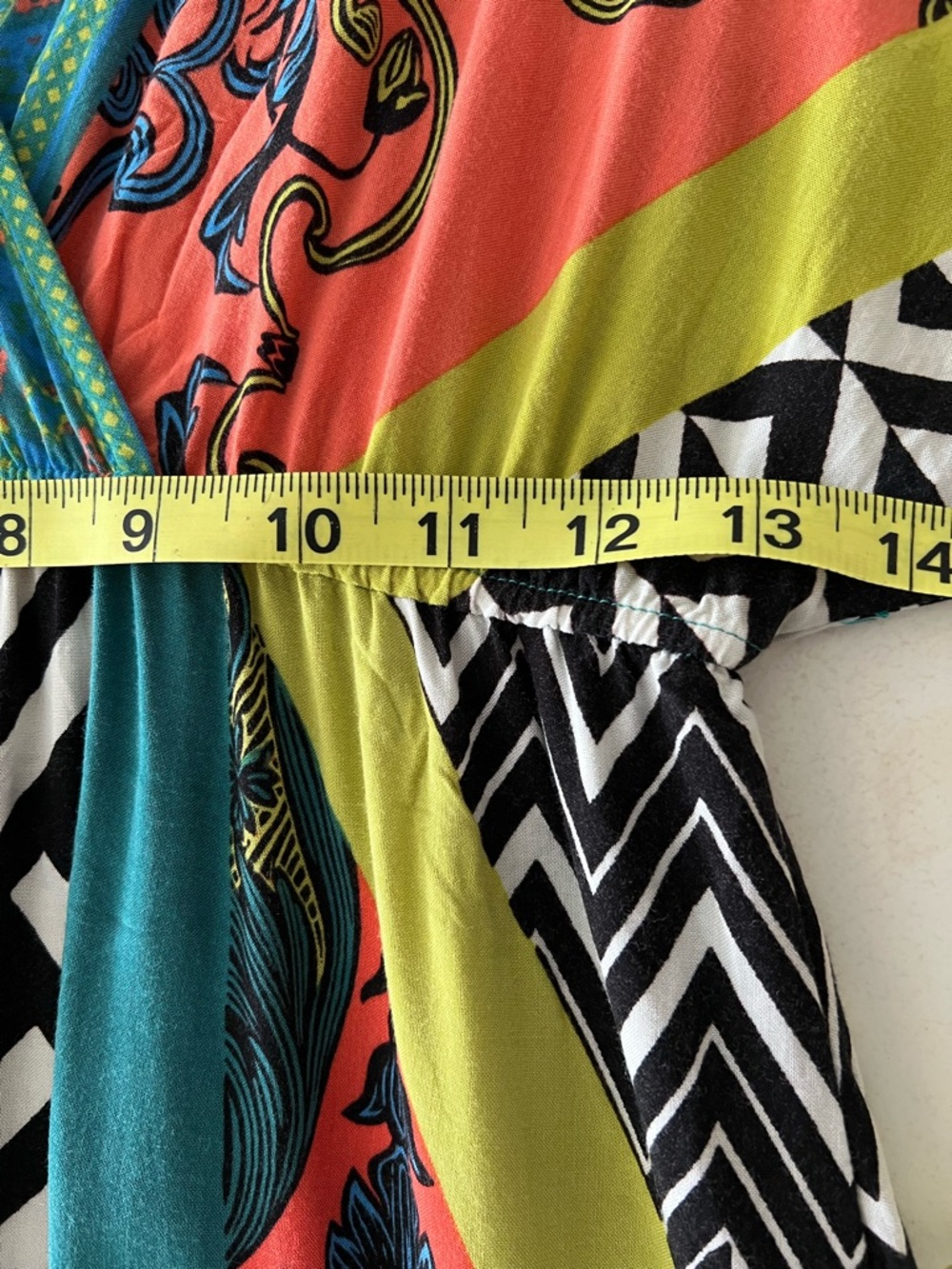 Flying Tomato Boho Patchwork Maxi Dress Small Geometric Festival Rayon Print - Picture 5 of 8